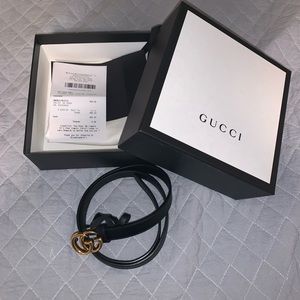Thin Gucci GG Belt